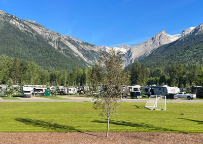 Mountains soccer banner