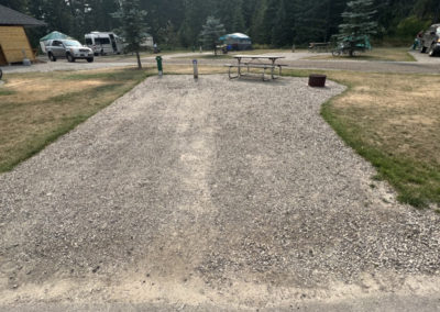 Fernie RV resort tent site